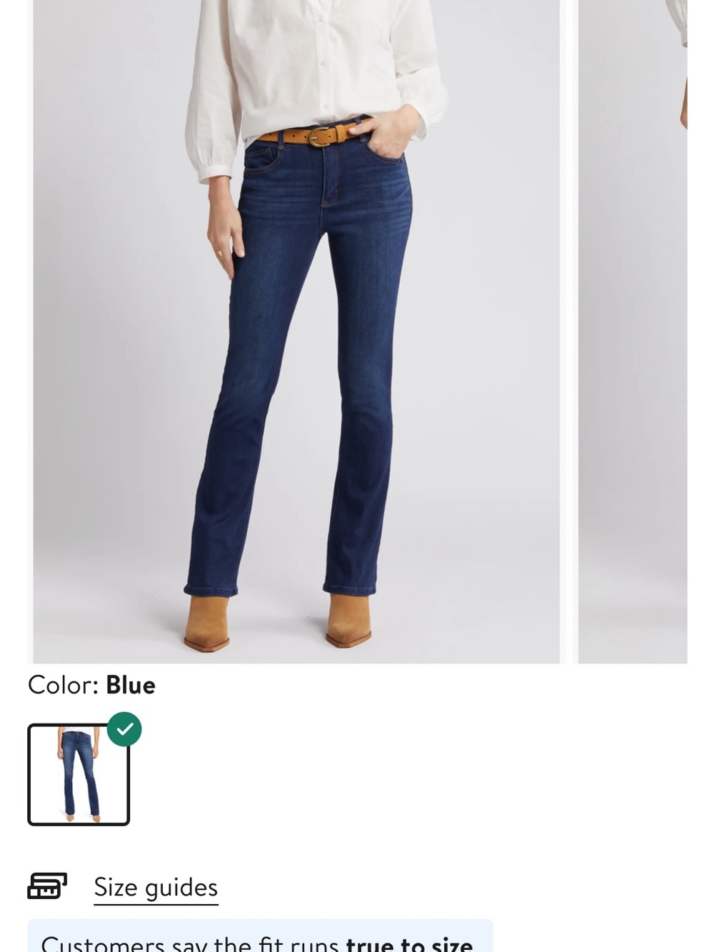 Wit & Wisdom Brittany High Waist Baby Bootcut Jeans - Size 2.  31 in. Inseam